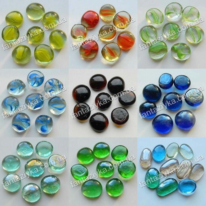 Стеклянные камешки марблс для аквариума, искусственный лед