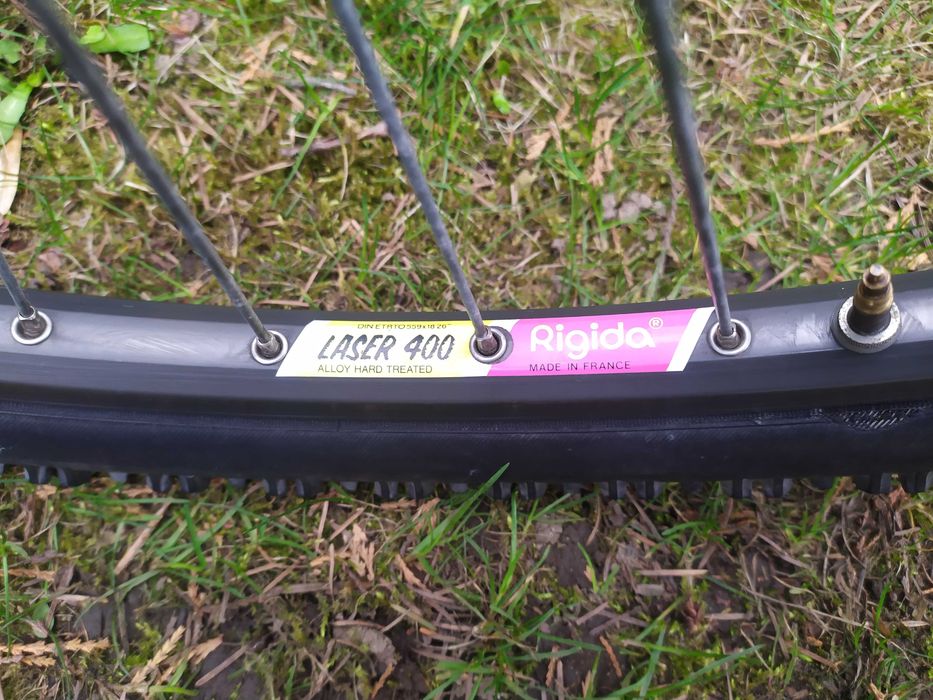 Koła 26'' Shimano Deore LX  FH/HB-M550 , Rigida LASER 400 Hard Anodized CST Komplet Polecam