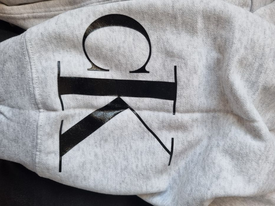 Spodnie dresy damskie Calvin Klein szare