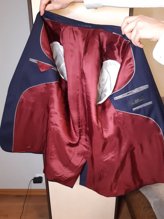 Garnitur męski Giacomo Conti granatowy