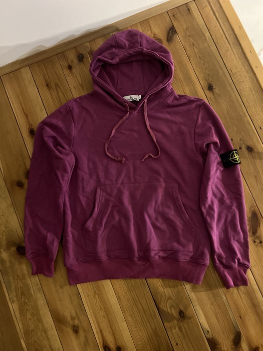 Zip hoodie bluza SI stone island patch patka L fioletowa