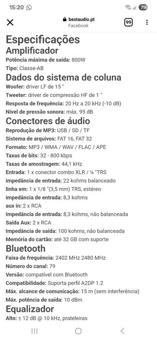 Vendo sistema de son