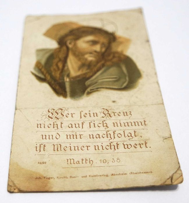 Stary obrazek Jezus przedwojenny