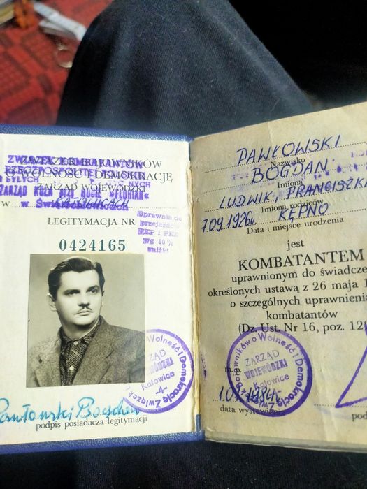 Stare dokumenty PRL vintage retro