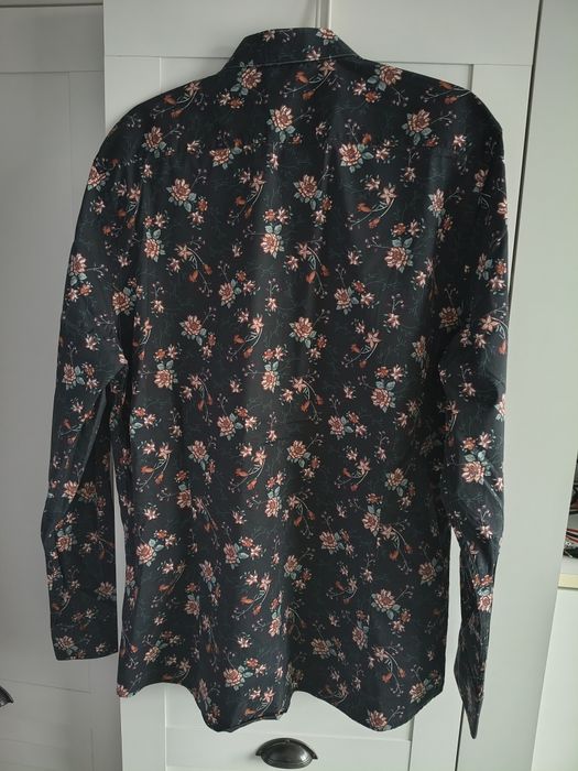 Koszula męska w kwiaty Cubus r. XL