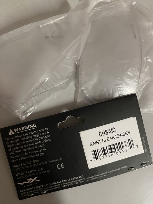 Прозорі лінзи Wiley X Saint