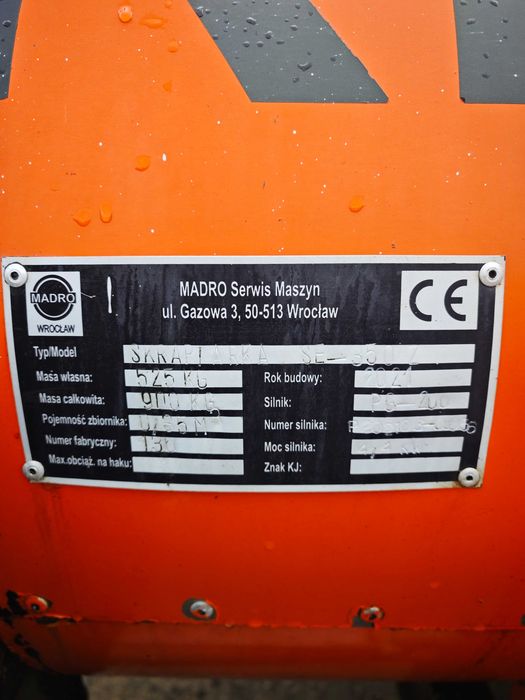 skrapiarka do emulsji bitumicznej Madro SE-350Z