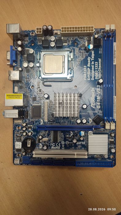 Материнская плата ASRock G41M-VS3 (LGA775, DDR3) + процессор Intel Celeron