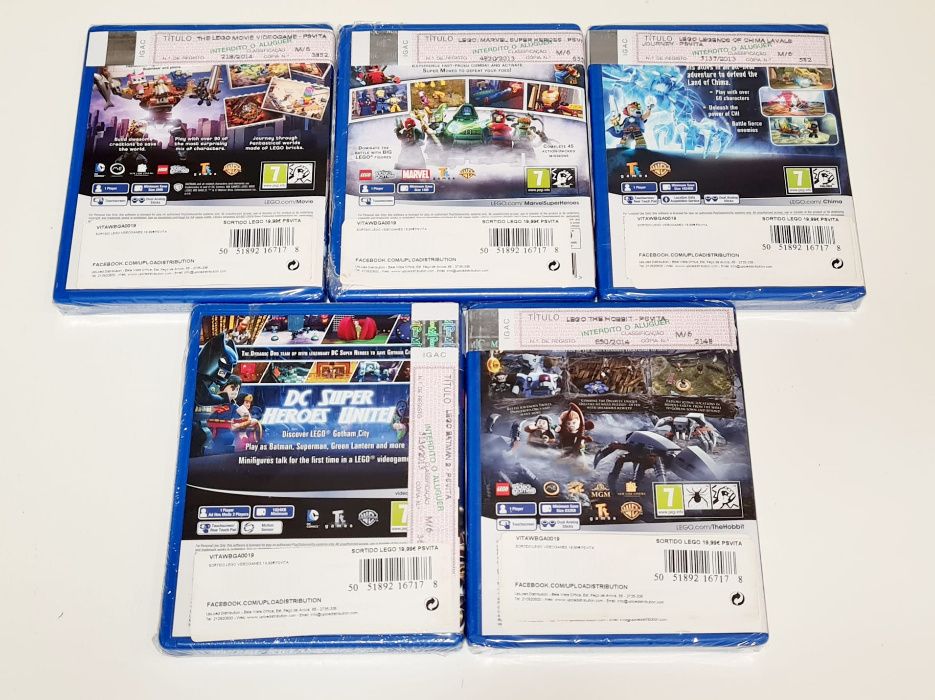 Jogos PS4, PS3 e PS Vita novos e selados