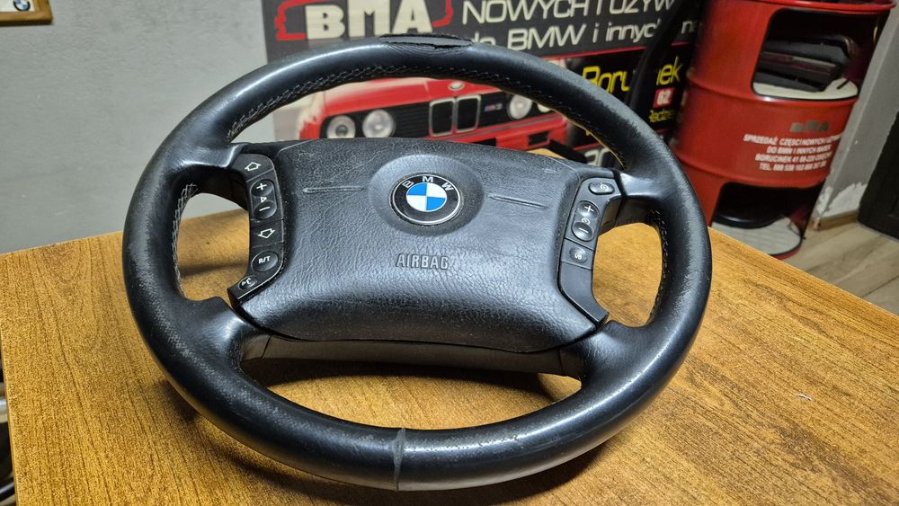 BMW E46 Kierownica Skóra Multifunkcja Poduszka AirBag Polift nr 16