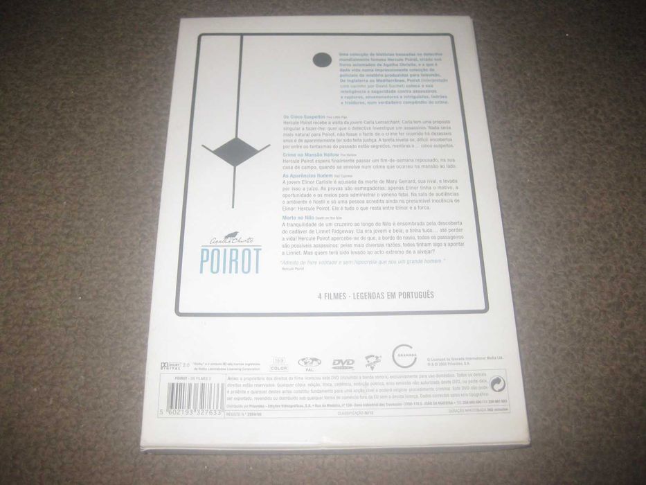 "Poirot: Os Filmes, Volume II" de Agatha Christie/ 2 DVDs/Slidepack!