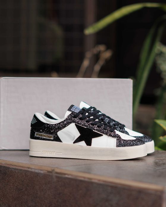 !SALE! Golden Goose GGDB Stardan Black White 36 37 38 39 40 41