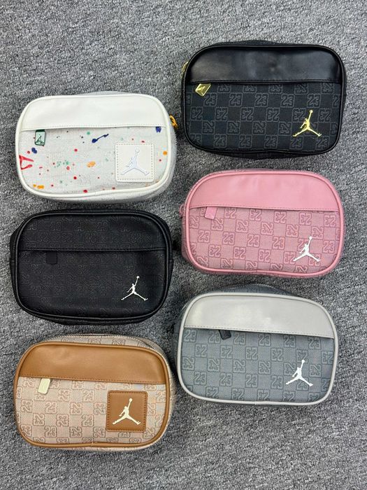 Месенджер AIR Jordan Monogram сумка Джордан чорний рожевий сірий унісекс чоловіча жіноча преміум бананка стильна сумка через плече Jumpman