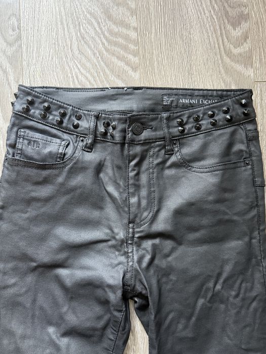 кожані брюки Armani Exchange