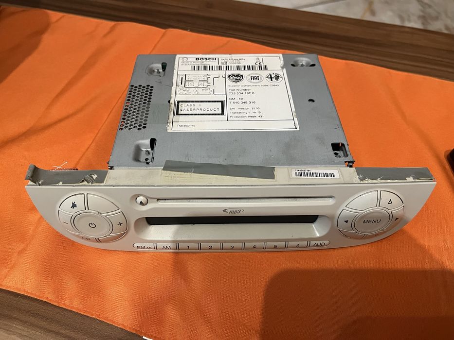 Rádio Fiat 500 Original CD MP3 + AC + Caixa