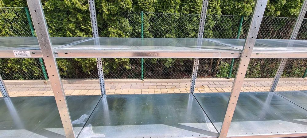 Regały magazynowe z demontażu 60głx100x200-300cm ocynk ocynkowany Meta