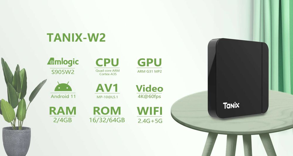 TV Box Tanix W2 Android 2GB/16GB