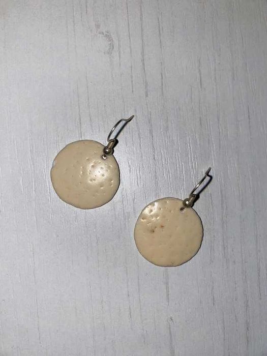 Brincos Casca de Ovo de Avestruz