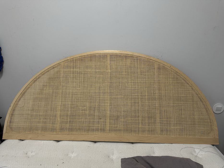 Zara Home Cabeceira de cama em rattan natural 160 × 710cm . COMO NOVA