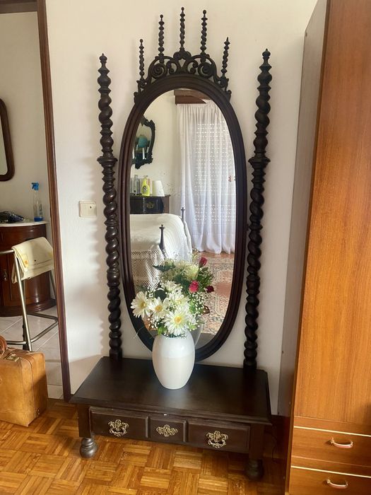 Mobilia quarto cabeceira de latao