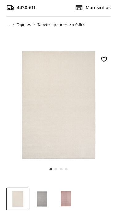 Carpete branca de sala