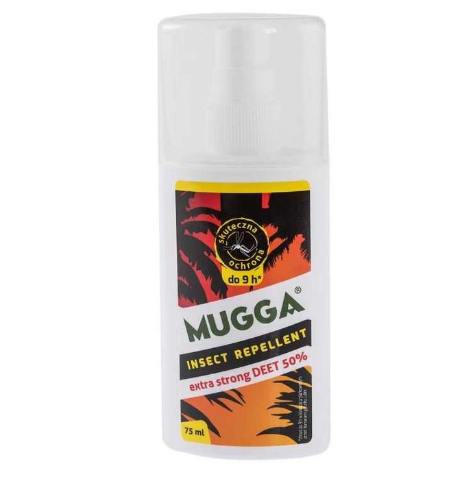 Środek na Owady Mugga Extra Strong spray 50% DEET 75 ml wykopki