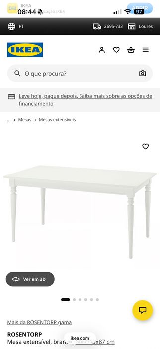 Mesa de jantar e 6 Cadeiras