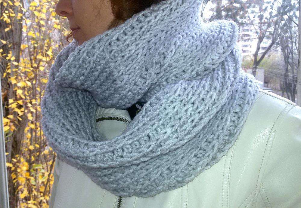 Шарф-снуд жіночий зимовий