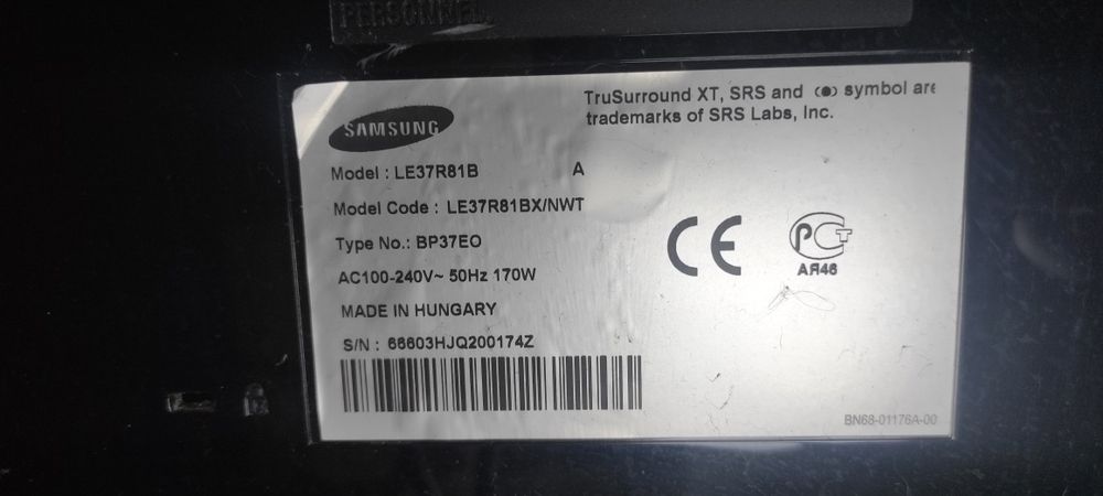 Телевізор SAMSUNG ''37