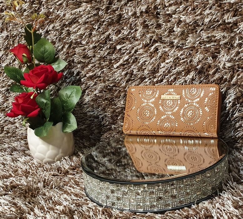 Portfeliki damski Ażurowy Brązowy