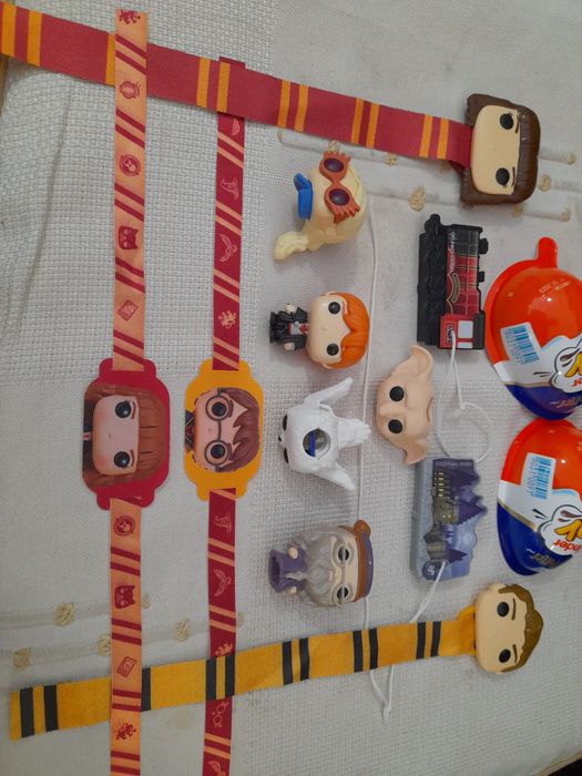 Bonecos Harry Potter Pop Funko - Ovos Kinder Joy Luna Ron Snape Sybill