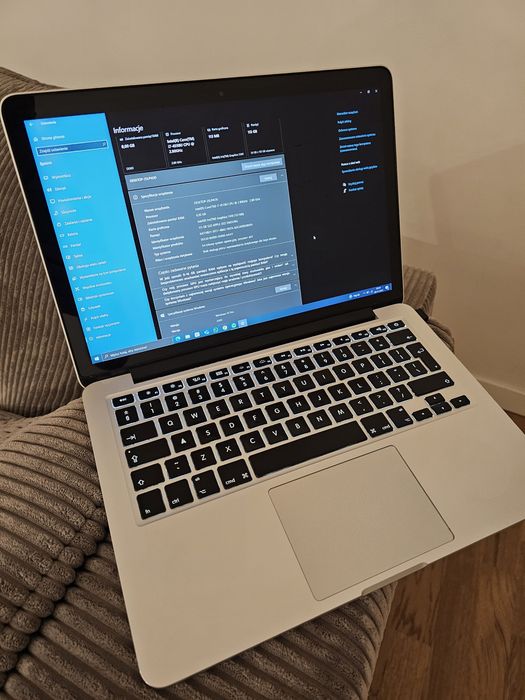 Laptop macbook pro A1502 na windows 10 pro