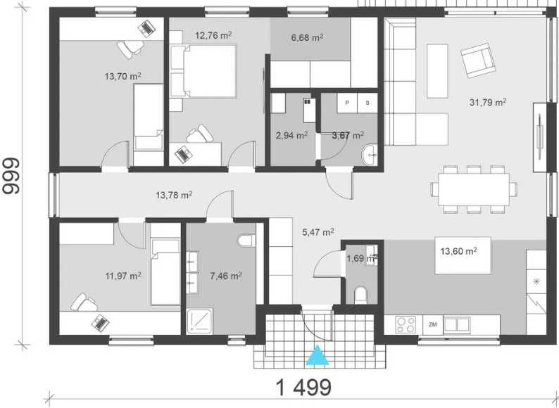 Dom jednorodzinny z ogrodem na nowym osiedlu Gręzówka ul. Sosnowa