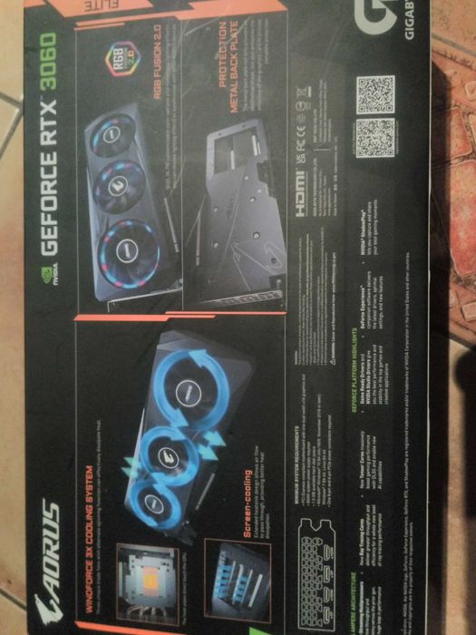 Gigabyte GeForce RTX 3060 AORUS ELITE LHR 12GB GDDR6 gwaracja do2026r.