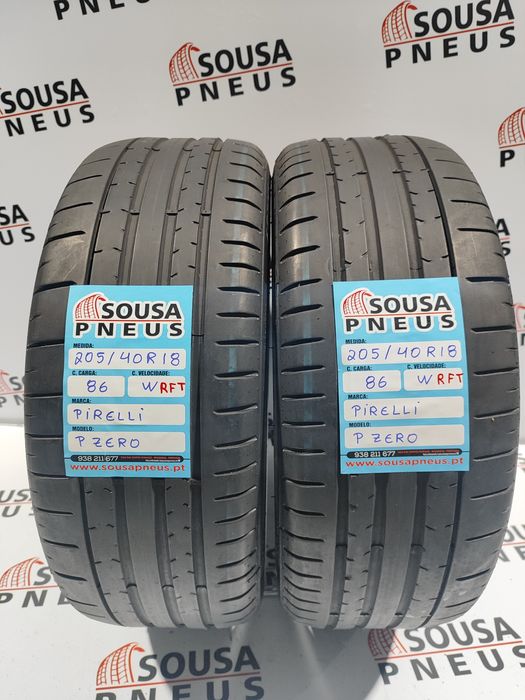 2 pneus semi novos 205-40R18 Pirelli 86w RFT - Oferta dos Portes