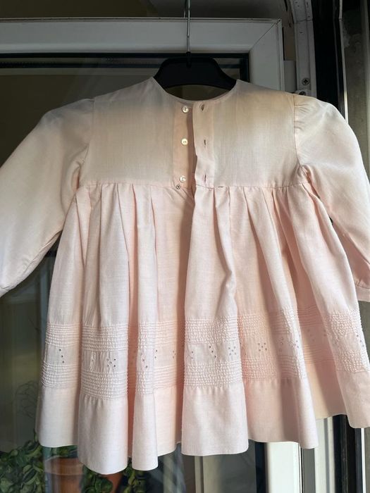 Vestido menina bebê, rosa.