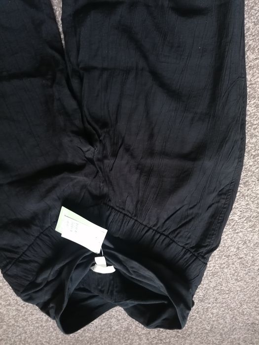 Spodnie ciążowe, luźna, szeroka nogawka, H&m mama, rozmiar M