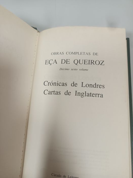 Vendo Livro de Eça de Queirós - Cronicas de Londres Castas de Inglater