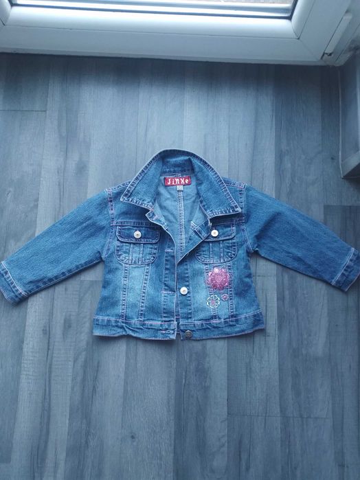 Kurtka jeans dziewczynka rozm 92