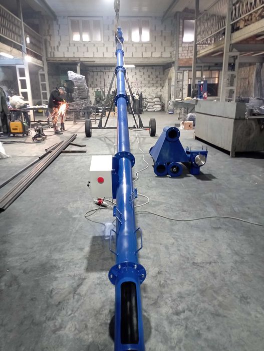 Шнековый погрузчик, винтовой конвейер, шнек зерна, секция 2 м, ф133 мм