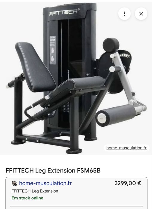 Maquina Leg extension da marca conhecida  FFITTECH444790669963448324