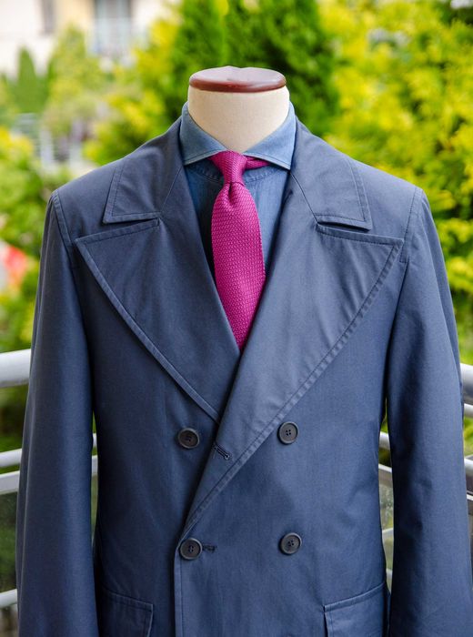 Fioletowy / różowy krawat z grenadyny, 100% jedwab, Rooks & Rocks silk