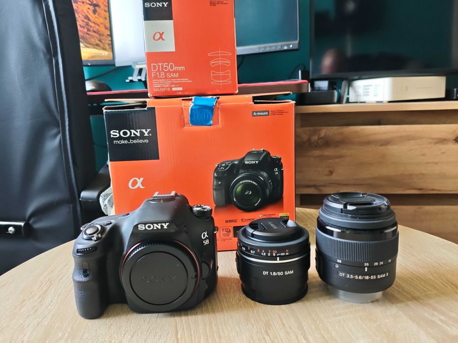 sony a58 przebieg tylko 9168 zdjęć.