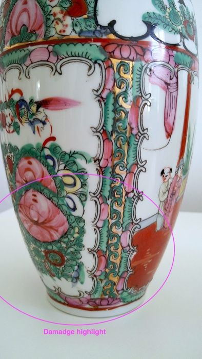 2 Jarras de porcelana Chinesa, Fabricadas em Macau