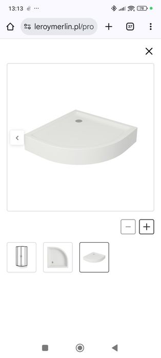 Brodzik Arsena Cersanit 80x80