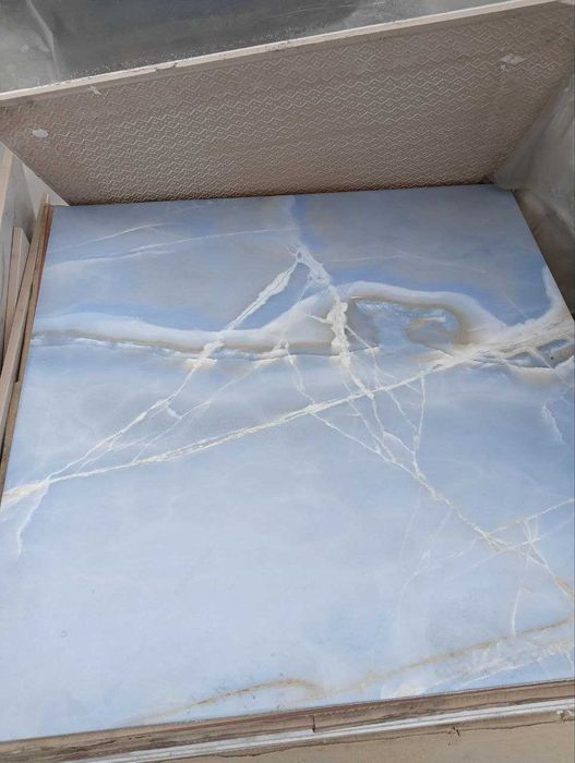 Плитка для підлоги Golden Tile Onyx Blue 7А3510 60,7*60,7 см блакитна