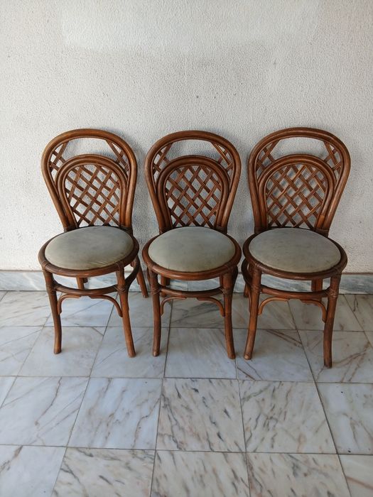 3 Cadeiras de Bambu