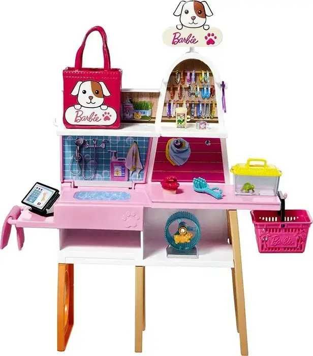 ОРИГИНАЛ! Лялька Барби Зоомагазин Barbie Doll and Pet Boutique Playset
