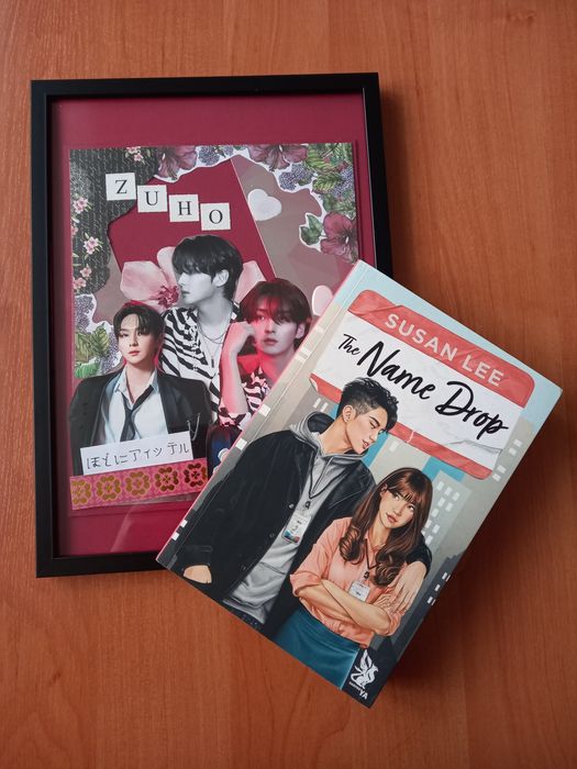 Zestaw prezentowy- kolaż scrapbooking ZUHO'SF9 + książka Susan Lee