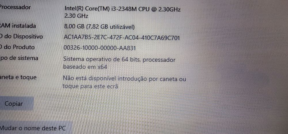 Portátil  ACER  com disco SSD
